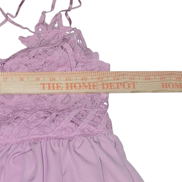 SALE NIP Sz. XS Tag Says L Pink  Lace Upper Body and Tiered/Layered Lower Body. - Picture 6 of 8